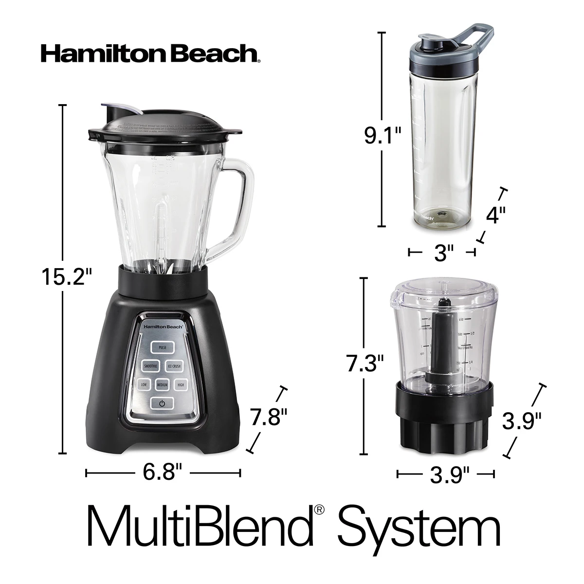 Hamilton Beach MultiBlend® System With Glass Jar 5 Hamilton Beach MultiBlend® System With Glass Jar - Image 5