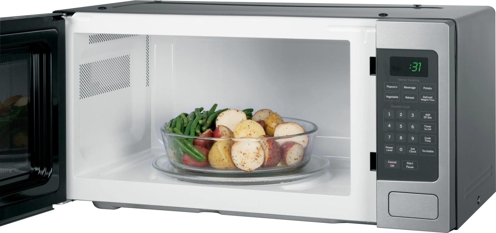 GE PEM31SFSS Profile 1.1 Cu. Ft. Microwave Oven, Countertop Or Built In - Stainless Steel 3 GE PEM31SFSS Profile 1.1 Cu. Ft. Microwave Oven, Countertop Or Built In - Stainless Steel - Image 3