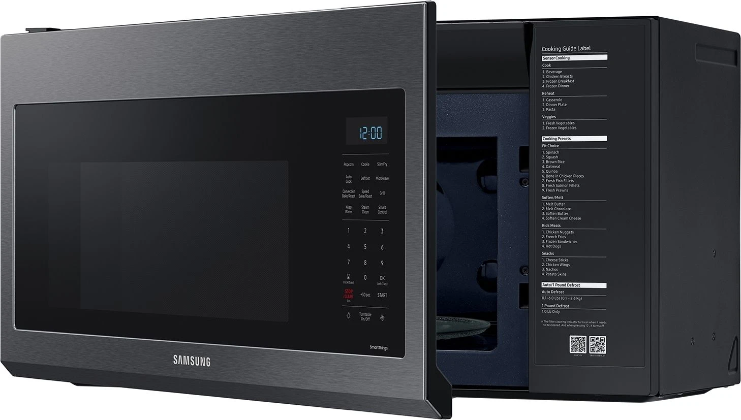 Samsung MC17T8000CG 1.7 Cu Ft. Smart Over-the-Range Microwave With Convection & Slim Fry In Black Stainless Steel 5 Samsung MC17T8000CG 1.7 Cu Ft. Smart Over-the-Range Microwave With Convection & Slim Fry In Black Stainless Steel - Image 5