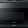 Samsung ME21M706BAG 2.1 Cu. Ft. Over-the-Range Microwave With Sensor Cooking In Fingerprint Resistant Black Stainless Steel