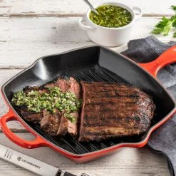 Le Creuset Signature Square Skillet Grill -Kitchenware Sales Shop sig sq skillet grill