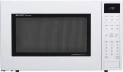 Sharp SMC1585BW 1.5 Cu. Ft. Convection Microwave, Built In Or Countertop - White