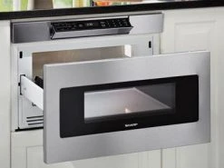 Sharp SMD2470ASY 24" Hidden Controls, Flushmount Microwave Drawer - Stainless Steel