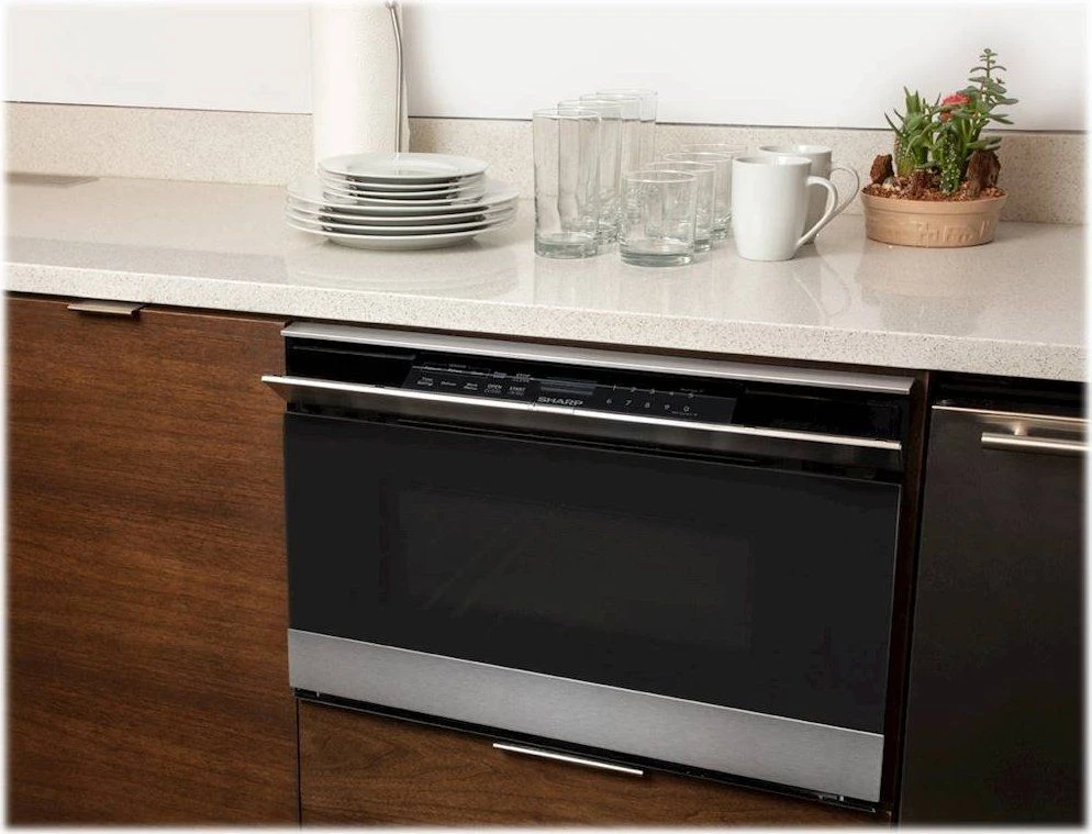 Sharp SMD2489ES | 24" Hidden Controls, Flushmount Microwave Drawer, Wifi - Stainless Steel, Wave2Open Door - Image 5