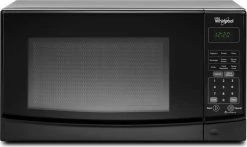 Whirlpool WMC10007AB 0.7 Cu. Ft. Countertop Microwave Oven With 700 Watts Cooking Power, 10 Power Levels, Electronic Child Lockout Feature And Removable Glass Turntable: Black