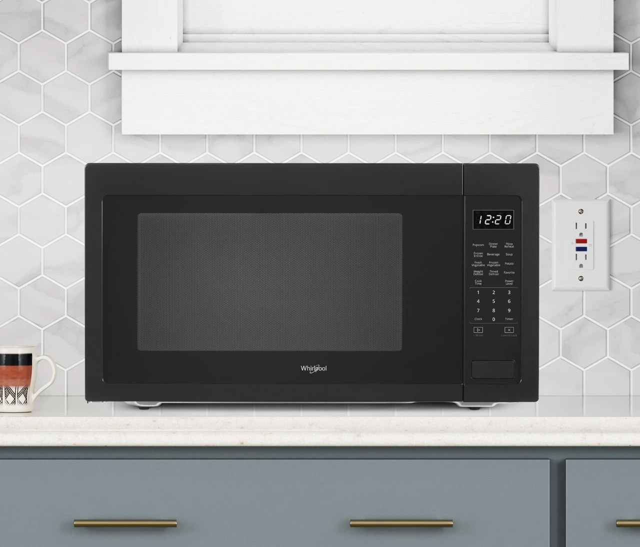 Whirlpool WMC50522HB 24" 2.2 Cu. Ft. Countertop Or Built In Microwave - Black 3 Whirlpool WMC50522HB 24" 2.2 Cu. Ft. Countertop Or Built In Microwave - Black - Image 3