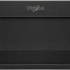 Whirlpool WML55011HB 30" Low Profile Microwave, Vent Hood - 400 CFM, Black